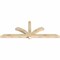 Ekena Millwork Redmond Rough Sawn Timber Gable Bracket, Douglas Fir, 84"W x 31"H x 4"D x 4"F, 9/12 Pitch GBW084X31X0404RED00RDF - alternate 2